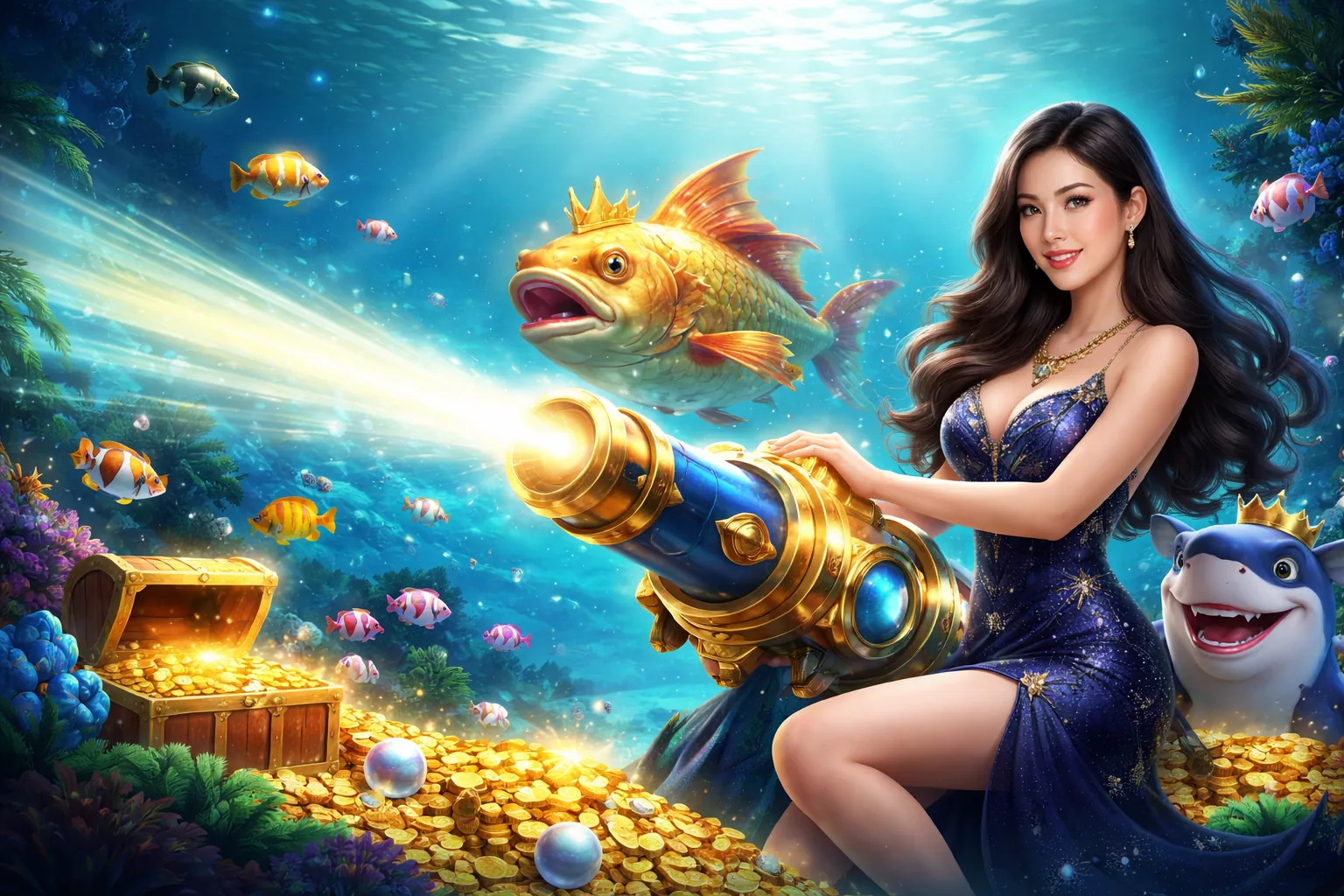 Trò chơi bắn cá bong90 link với đồ họa sống động dưới đại dương